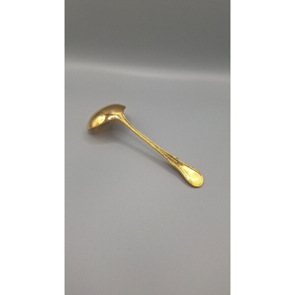 Hostess Set Of 3 Golden Milan By Home Concepts Ladel, Fork, Spoon - Picture 9 of 11